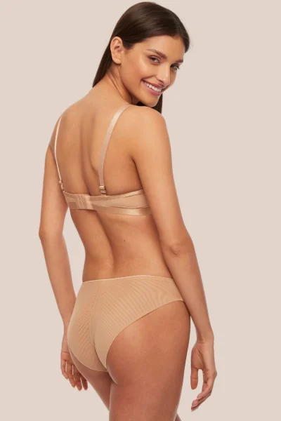 Brazilky B-861/2 - s dvojitým tylem - Béžová