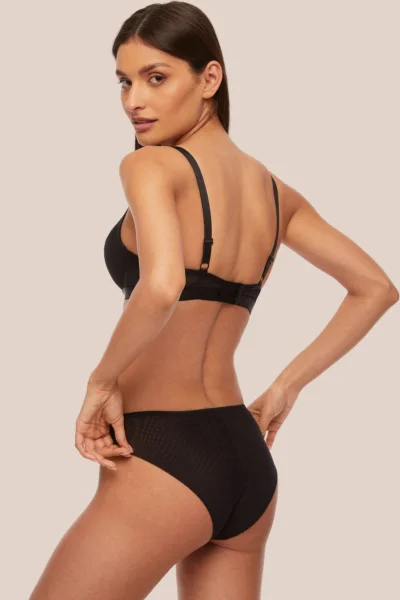 Brazilky B-861/2 - s dvojitým tylem - Černá