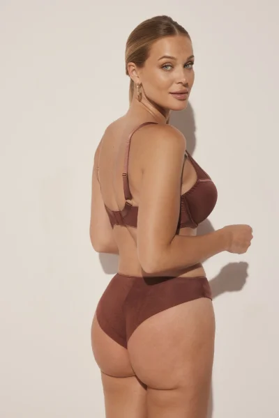 Polovyztužená podprsenka Sophie - Hnědá