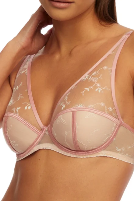 Push-up podprsenka Modern romantic PU-888 - Růžová
