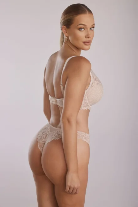 Push-up podprsenka Luna - bralette - Světle béžová