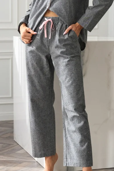 Dámské propínací pyžamo Coco - Šedá