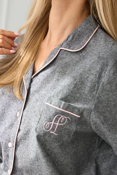 Dámské propínací pyžamo Coco - Šedá