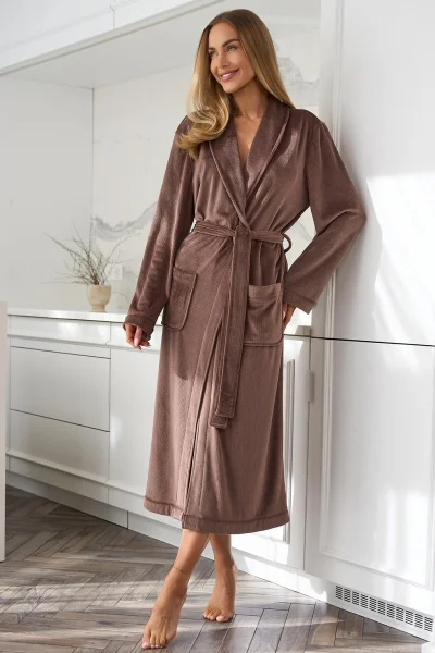 Dámský župan Aura - Hnědá
