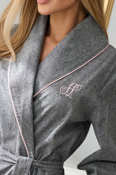 Dámský župan Coco - bavlna - Šedá