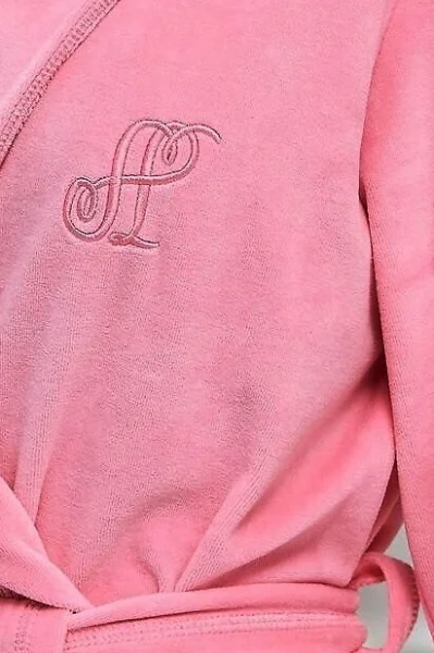 Dámský župan 2620 - velur - Starorůžová