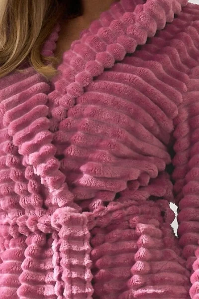 Huňatý dámský župan 2416 Robin - Světle fialová