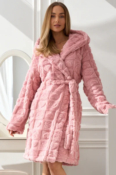 Dámský župan 2553 Valentina - Světle růžová