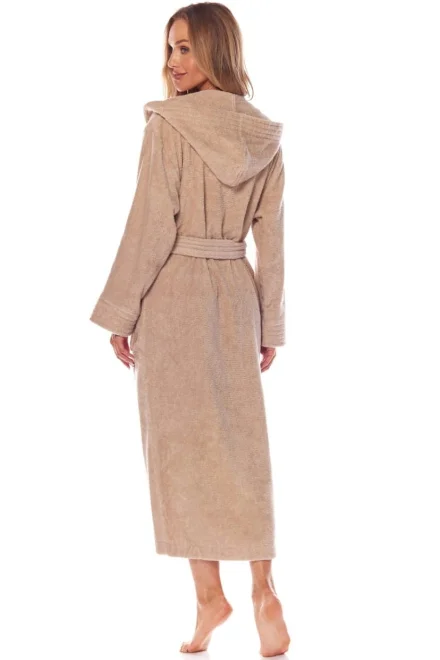 Dámský župan 2102 - dlouhý - Béžová