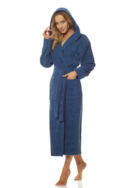 Dámský župan 2102 - dlouhý - Modrá