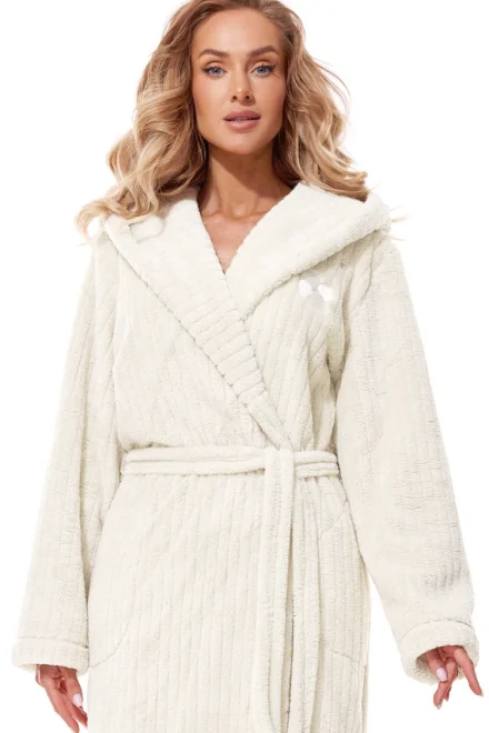 Dámský župan 2313 Mag - dlouhý - Ecru