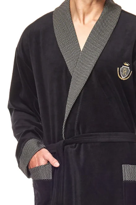 Pánský župan 9101 BJ - Černá