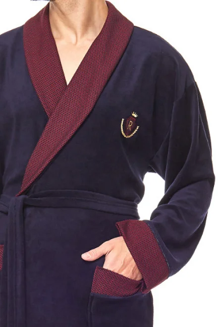 Pánský župan 9101 BJ - Tmavě modrá