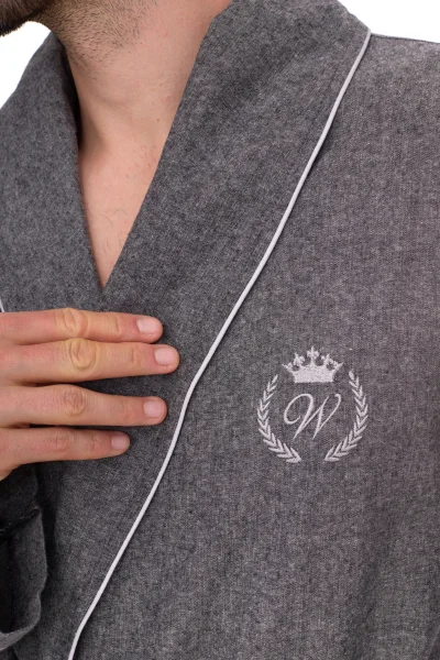 Pánský župan Zeus - bavlna - Šedá