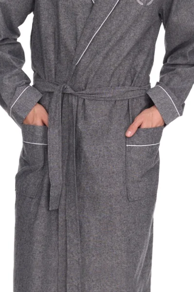 Pánský župan Zeus - bavlna - Šedá