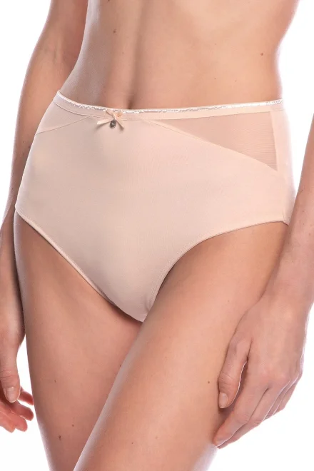 2 PACK - kalhotky L-1552 - vysoké - Béžovo-šedá