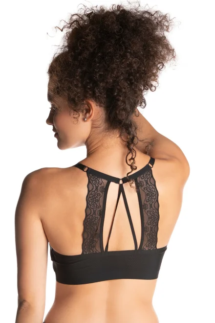 Sportovní top L-POL 5003TP-02 Laser Cut - Černá