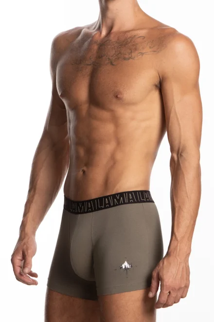 2 PACK boxerky M-1058SZG - Khaki