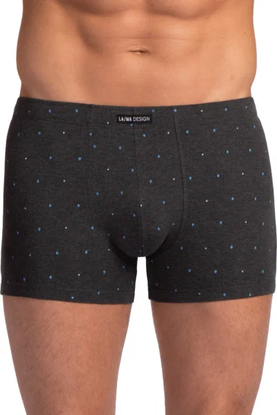 2 PACK boxerky M-1078 - Tmavě modrá-šedá