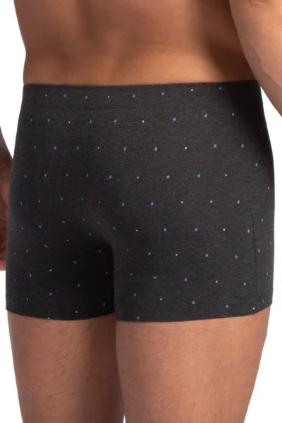 2 PACK boxerky M-1078 - Tmavě modrá-šedá