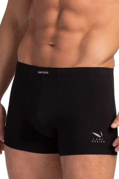 2 PACK boxerky M-BAM 893 SZ - bambus - Šedo-černá