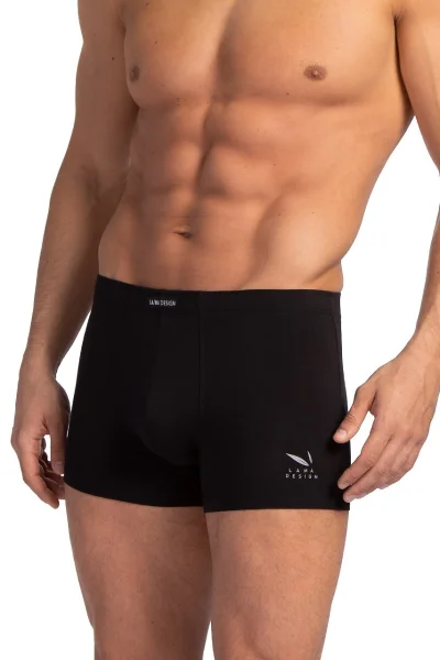 2 PACK boxerky M-BAM 893 SZ - bambus - Šedo-černá