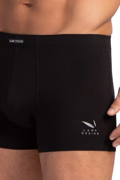 2 PACK boxerky M-BAM 893 SZ - bambus - Šedo-černá