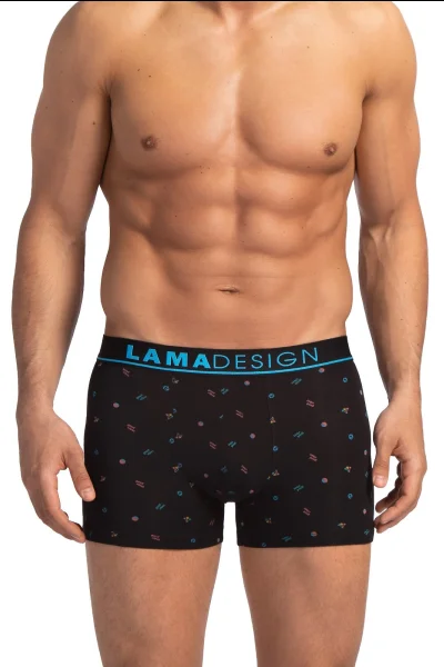 2 PACK boxerky M-1068 - Černo-modrá