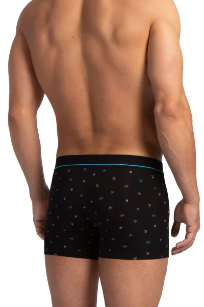 2 PACK boxerky M-1068 - Černo-modrá