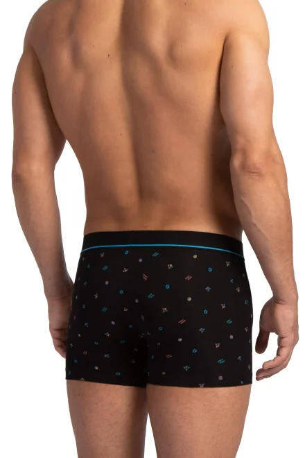 2 PACK boxerky M-1068 - Černo-modrá