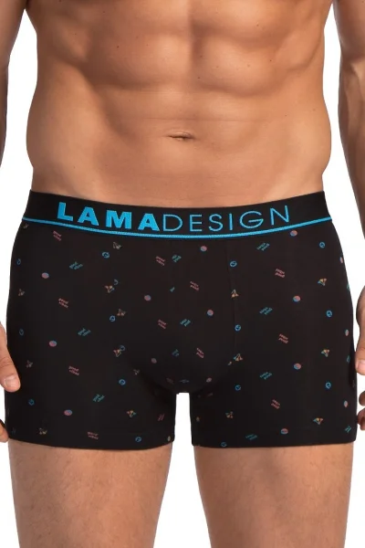 2 PACK boxerky M-1068 - Černo-modrá