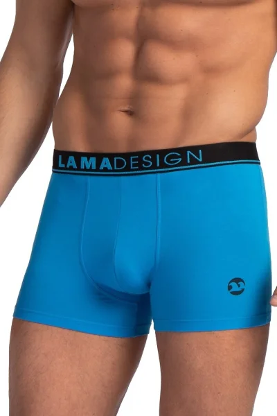 2 PACK boxerky M-1068 - Černo-modrá