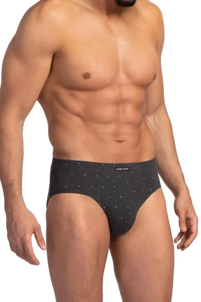 2 PACK slipy M-1077 - Tmavě modrá-šedá