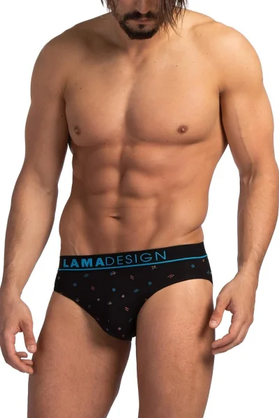 2 PACK slipy M-1067 - Černo-modrá