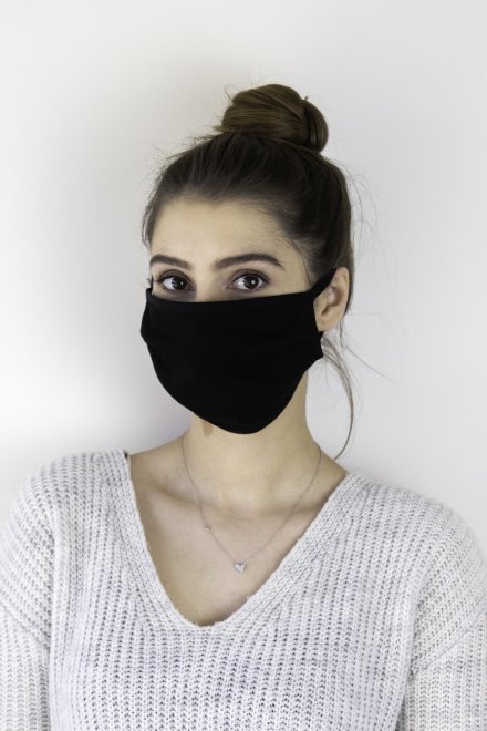 Dvouvrstvá bavlněná rouška GOR 5 ks Black