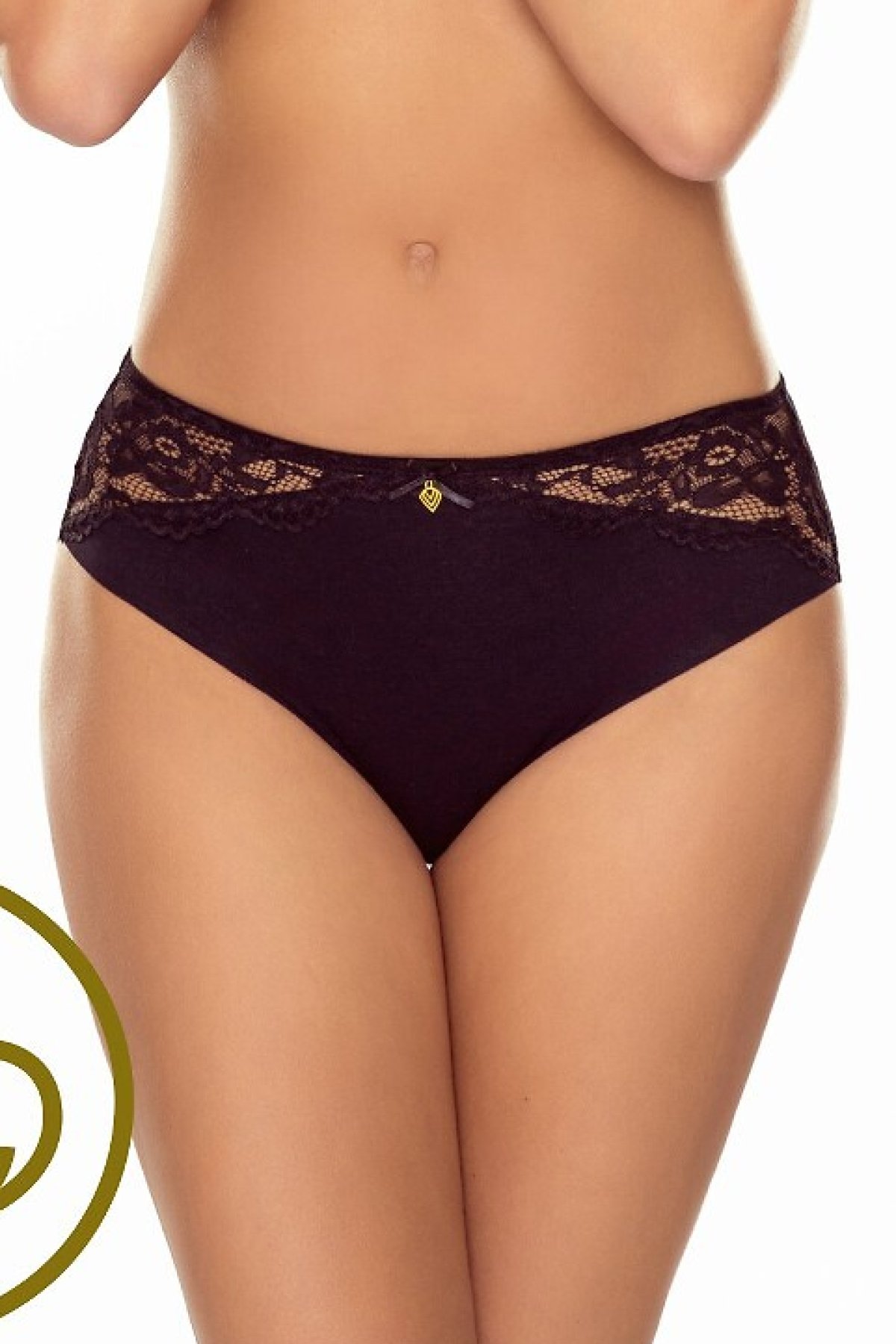 Kalhotky Lapinee 5042 Evelyn - bavlna Černá 2XL