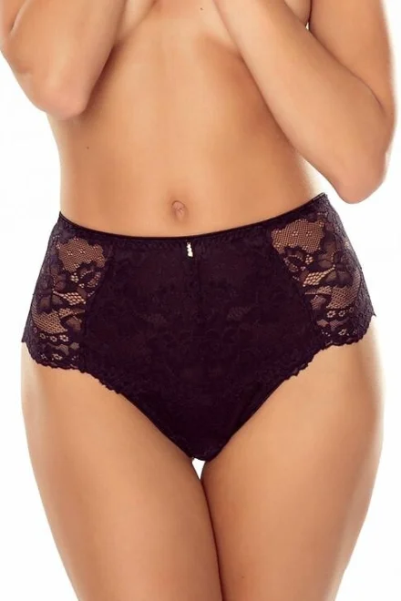 Tanga 5039 Elif - vyšší pas - Černá