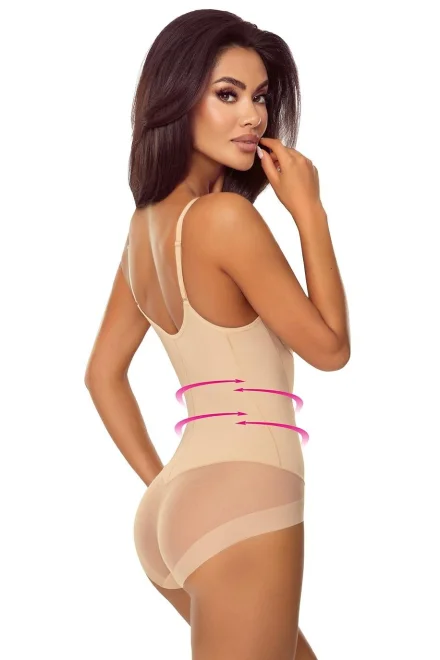 Stahovací body 7006 Ofelia - pod prsa - Béžová