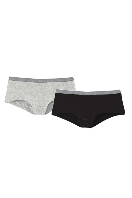 Kalhotky 34190 Hipster A'2 Duo pack - Černo-šedá
