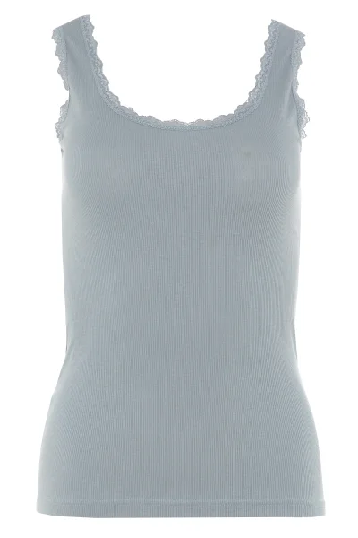 Dámské tílko 400 - bavlna - Světle modrá