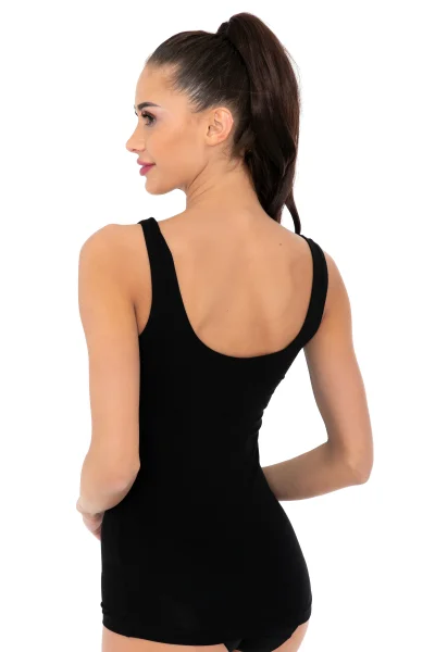 Dámské tílko 405 - bavlna - Černá