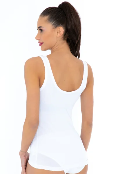 Dámské tílko 405 - bavlna - Bílá