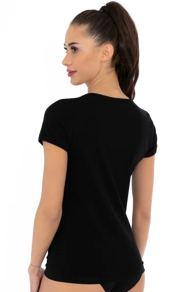 Dámské triko 406 - bavlna - Černá