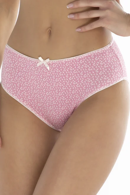 2 PACK kalhotky F-MD-50 - bavlna - Ecru-růžová