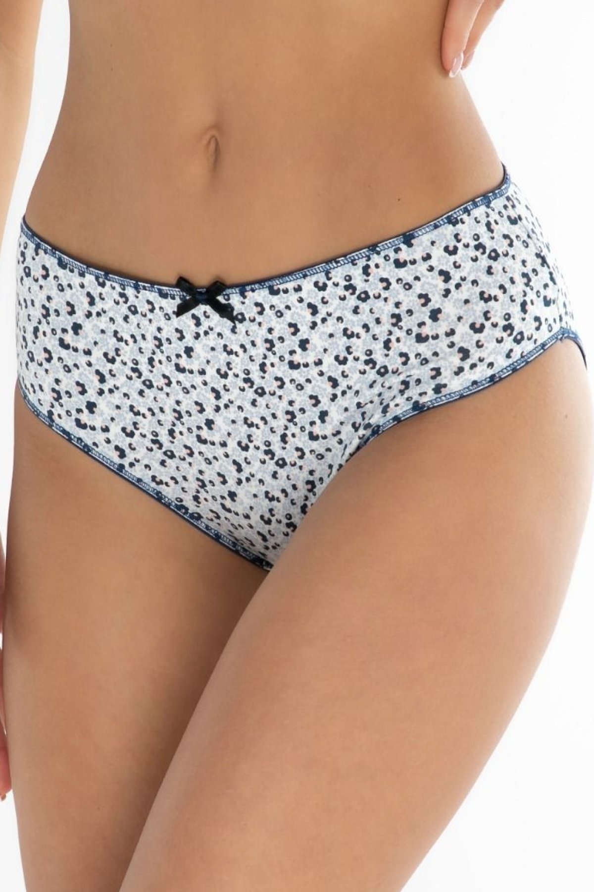 2 PACK kalhotky Leptir F-MD-50 - bavlna Oranžovo-tmavě modrá 2XL