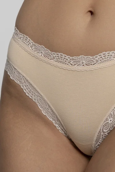 2 PACK kalhotky F-MD-22 - bavlna - Béžová