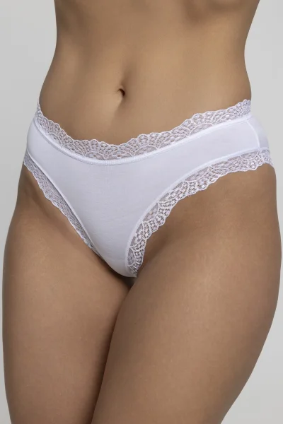 2 PACK kalhotky F-MD-22 - bavlna - Bílá