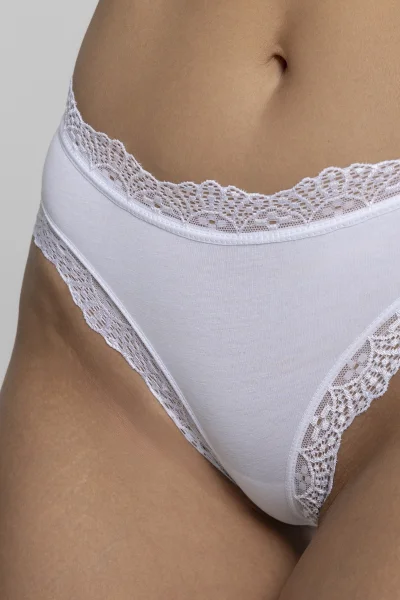 2 PACK kalhotky F-MD-22 - bavlna - Bílá