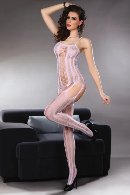 Bodystocking Almas Heather LC 17132 - Světle fialová