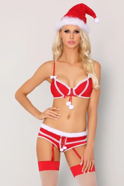 Sexy komplet Emeryn LC 90470 - Červená